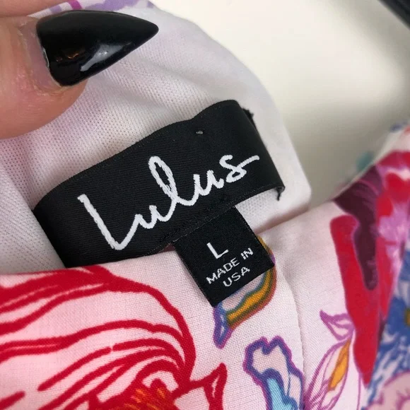 NWT Lulus White Floral Skirt - Picture 8 of 8